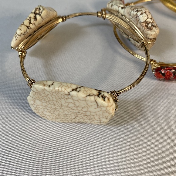 Four bangle bracelets wire wrapped - Picture 3 of 9